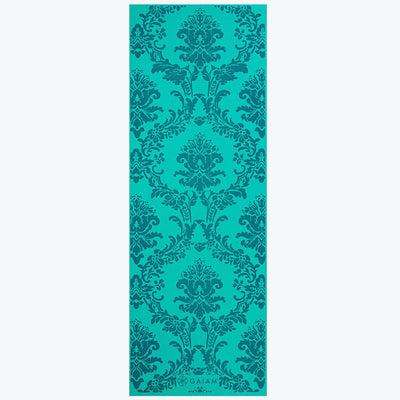 Neo-Baroque Print Yoga Mat Blue (3mm)