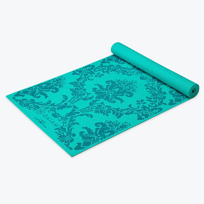 Neo-Baroque Print Yoga Mat Blue (3mm)