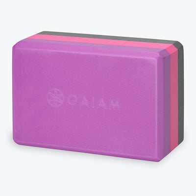 Tri-Color Yoga Block